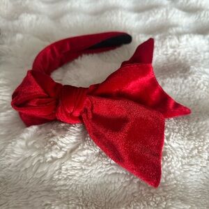 Red Bow Headband